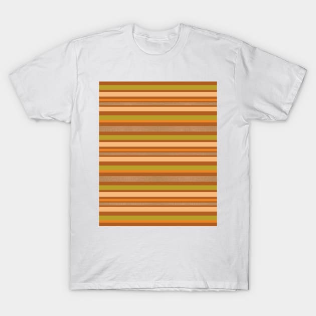 Fall palette, stripped design with glitter - perfect for Thanksgiving or Halloween T-Shirt by F-for-Fab